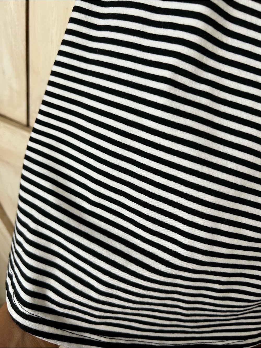 SHEIN Black and White Striped Off-Shoulder Mini Dress - Picture 2 of 5